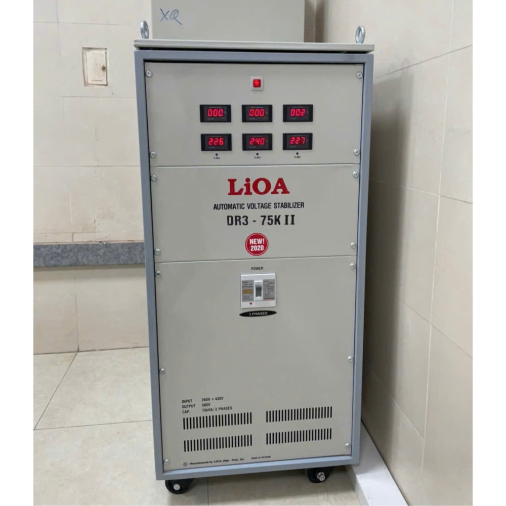 Ổn Áp LiOA 75KVA 3 Pha DR3-75KII Dải 160V